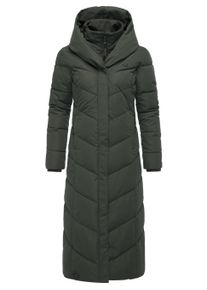 Steppmantel Ragwear "Steppmantel Natalka Extralong", Damen, Gr. S, gr&uuml;n (schwarz olive25), Obermaterial: 100% Polyester PES. Obermaterial: Futter: 100% Polyester PES. 100% Polyester PES., M&auml;ntel Steppmantel