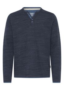 Sweatshirt Blend "Langarmshirt BHKEVO", Herren, Gr. S, blau (salute), Obermaterial: 85% Baumwolle CO. 15% Polyester PES., Sweatshirts Sweatshirt