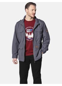 Fieldjacket Jan Vanderstorm "Fieldjacket BROR", Herren, Gr. 64, grau, comfort fit, Jacken Fieldjacket, in modischer Used-Optik