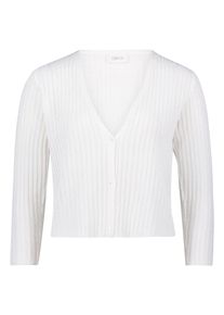 Strickjacke Cartoon "Shirtjacke mit 3/4 Arm", Damen, Gr. 40, beige, Obermaterial: 85% Viskose CV. 15% Polyester PES., Strickjacken Strickjacke