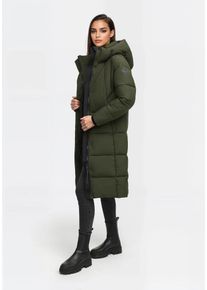 Winterjacke Marikoo "Marikoo Tabiaa Damen Winter Steppmantel N099", Damen, Gr. XXL, gr&uuml;n (schwarz olive), Obermaterial: 100% Polyester PES., Jacken Winterjacke
