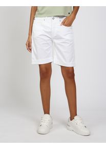 Shorts Gang "94NICA SHORTS", Damen, Gr. 30, N-Gr, wei&szlig;, Denim/Jeans, Obermaterial: 97% Baumwolle, 3% Elasthan, unifarben, kniefrei, Hosen Shorts, mit Knopfleiste, Boyfriend Fit