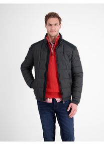 Steppjacke Lerros "Steppjacke in Woll-Optik", Herren, Gr. L, blau night, 100% Polyester, Jacken Steppjacke