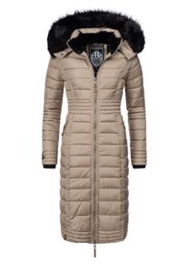 Wintermantel Navahoo "Wintermantel Umay", Damen, Gr. S, grau (taupe), Obermaterial: 100% Polyester PES. Obermaterial: Futter: 100% Polyester PES. 100% Polyester PES., M&auml;ntel Wintermantel