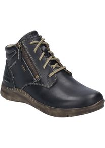 Stiefelette Josef Seibel "Conny 52, schwarz", Damen, Gr. 37, schwarz, Obermaterial: 100% Rindsleder Leather cow., Schuhe Stiefelette
