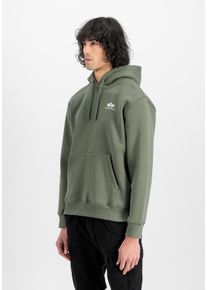 Hoodie Alpha Industries "Basic Hoodie SL", Herren, Gr. XXL, gr&uuml;n (schwarz olive), Obermaterial: 80% Baumwolle, 20% Polyester, regular fit, Sweatshirts Hoodie