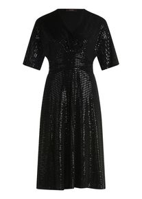 Cocktailkleid Vera Mont "Cocktailkleid im Glitzer-Look", Damen, Gr. 40, schwarz (schwarz, schwarz), Kleider Cocktailkleid