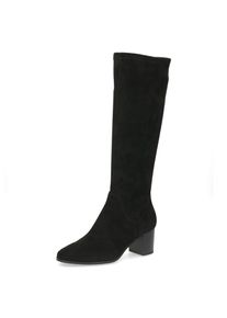 Stiefel Caprice, Damen, Gr. 38, XS-Schaft, schwarz, Textil, Schuhe Stiefel, Blockabsatz, Langschaftstiefel in eleganter, runder Form