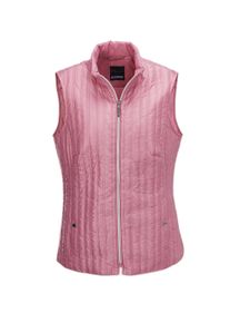 Kurzweste GOLDNER "Leichte Steppweste mit Stehkragen", Damen, Gr. 46, rosa (magnolie), Obermaterial: 100% Polyamid PA., Westen Kurzweste, Leicht wattiert