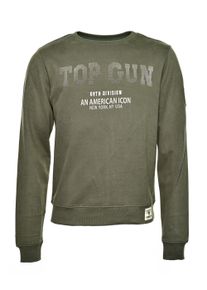 Sweatshirt Top Gun "Sweater TG20213007", Herren, Gr. S, gr&uuml;n (oliv), Obermaterial: 100% Baumwolle CO., Sweatshirts Sweatshirt