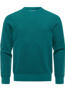 Rundhalspullover Ragwear "Rundhalspullover Orien", Damen, Gr. S, gr&uuml;n (teal gr&uuml;n), Obermaterial: 97% Baumwolle CO. 3% Nylon NY. Futter: 97% Baumwolle CO. 3% Nylon NY., Rundhals, &Auml;rmel ohne &Auml;rmelschlitz B&uuml;ndchen, Pullover Rundhalspullover
