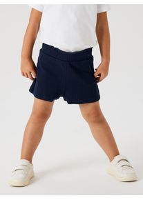 Shorts name it "NMFSURAJALI SHORTS NOOS", Jungen, Gr. 98, N-Gr, schwarz sapphire, Jersey, Obermaterial: 95% Baumwolle, 5% Elasthan, unifarben, normal kurz, Hosen Shorts, Baumwollmischung, Paperbag B&uuml;ndchen, innen verstellbar, Stretch