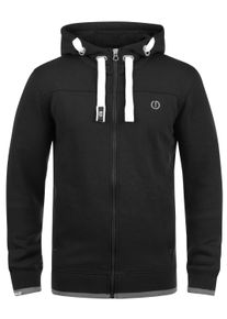 !Solid Kapuzenpullover SOLID "Kapuzensweatjacke SDBenjamin", Herren, Gr. S, schwarz, Obermaterial: 50% Baumwolle CO. 50% Polyester PES., Sweatjacken Kapuzenpullover