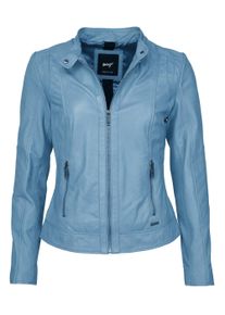 Lederjacke Maze "Lederjacke Marcie", Damen, Gr. XS, braun (lightblau), Obermaterial: 100% Lammleder LEL. Futter: 100% Polyester PES., Jacken Lederjacke