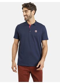 Poloshirt Jan Vanderstorm "Poloshirt NISSE", Herren, Gr. 5 XL, blau (dunkelblau), Obermaterial: 100% Baumwolle CO., Shirts Poloshirt