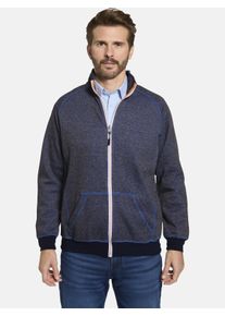 Sweatjacke Babista "Sweatjacke NORIELLO", Herren, Gr. L, blau, Obermaterial: 60% Baumwolle CO. 40% Polyester COOLMAX PES(Coolmax)., Sweatjacken Sweatjacke