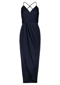 Abendkleid Vera Mont "Abendkleid mit Raffung", Damen, Gr. 34, EURO, blau (night sky), 100% Polyester PES., Kleider Abendkleid