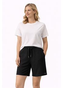 Shorts LPO "Paisley WMN", Damen, Gr. 36 (S), Normalgr&ouml;&szlig;en, schwarz, 49% Polyester; 43% Modal; 8% Elasthan, Hosen Shorts, auch in Gro&szlig;en Gr&ouml;&szlig;en erh&auml;ltlich