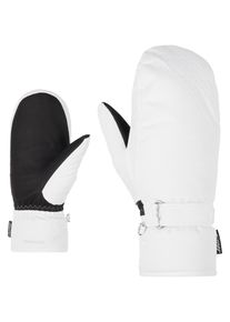 F&auml;ustlinge Ziener "KISARI AS(R) MITTEN", Damen, Gr. 7, wei&szlig;, Kunstfaser, Handschuhe F&auml;ustlinge