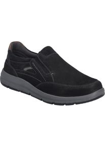 Slipper Josef Seibel "Giuseppe 09, schwarz-kombi", Damen, Gr. 44, schwarz (schwarz, kombi), Obermaterial: 100% Rindsleder Leather cow., Schuhe Slipper