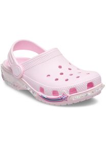 Clog Crocs "Kids' Classic Star Sparkle Shaker Clog", M&auml;dchen, Gr. 38, rosa, Croslite&trade;, Glitzer, Schuhe Clog, Freizeitschuh, Sandale gef&uuml;llt mit Glitzer zum Sch&uuml;tteln