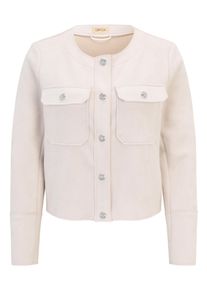 Jackenblazer Cartoon "Casual-Jacke mit Taschen", Damen, Gr. 34, beige, Obermaterial: 90% Polyester PES. 10% Elasthan EL., Blazer Jackenblazer