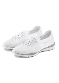 Sneaker Lascana "Slipper, Halbschuh, Slip-On-Sneaker", M&auml;dchen, Gr. 41, wei&szlig;, Obermaterial: 100% Textilmaterial. Decksohle: 100% Textilmaterial. Futter: 100% Textilmaterial. Laufsohle: 100% Synthetik, unifarben, Basic, Schuhe Sneaker, aus leichtem Textil-Material VEGAN, Topseller
