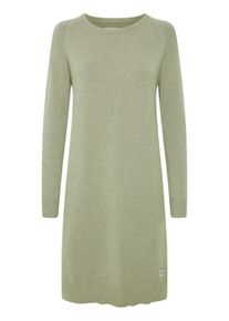 Strickkleid oxmo "Strickkleid OXMareen", Damen, Gr. L, N-Gr, gr&uuml;n (vetiver melange), Obermaterial: 50% Viskose CV. 27% Polyester PES. 23% Nylon NY., Kleider Strickkleid