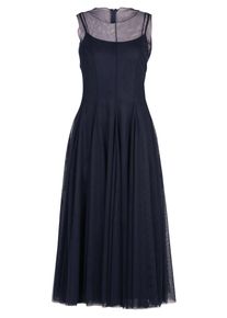 Cocktailkleid Vera Mont "Cocktailkleid figurbetont", Damen, Gr. 44, EURO, blau (night sky), 100% Polyester PES., Kleider Cocktailkleid