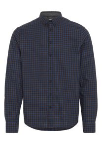 Flanellhemd Blend "Flanellhemd BHATZE SHIRT", Damen, Gr. S, N-Gr, blau (atze salute), Obermaterial: 100% Baumwolle CO., Hemden Flanellhemd