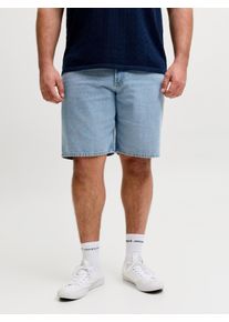 Jack & Jones PlusSize Jeansbermudas "JJITONY JJORIGINAL SHORT", Herren, Gr. 44 (5XL), N-Gr, blau denim, Denim/Jeans, Obermaterial: 100% Baumwolle, JACK & JONES PLUSSIZE, leichte Abriebeffekte, relaxed fit kniefrei, Jeans Jeansbermudas, Five-Pocket-Design, relaxed fit