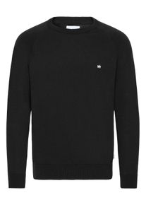 Strickfleece-Pullover Kronstadt "Strickpullover KSEmil", Herren, Gr. M, schwarz, Obermaterial: 100% Baumwolle CO., Pullover Strickfleece-Pullover