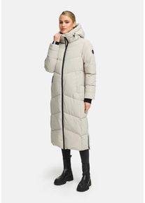 Winterjacke Marikoo "Marikoo Firella Damen Winter Steppmantel Winterjacke Parka N065", Damen, Gr. M, braun (bone), Obermaterial: 100% Polyester PES., Jacken Winterjacke