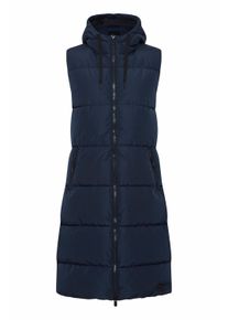 Longweste oxmo "Longweste OXSolice", Damen, Gr. M, blau (total eclipse), Obermaterial: 100% Polyester PES., Westen Longweste