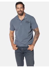 Poloshirt Jan Vanderstorm "Poloshirt BRORTE", Herren, Gr. XXL, blau, Obermaterial: 100% Baumwolle CO., comfort fit normal, ohne Ausschnitt, Shirts Poloshirt