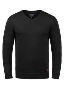 Strickfleece-Pullover Blend "Strickpullover BHLasse", Herren, Gr. L, schwarz, Obermaterial: 50% Baumwolle CO. 50% Polyacryl PAN., Pullover Strickfleece-Pullover