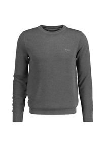 Sweater Gant "Strickpullover COTTON PIQUE C-NECK", Herren, Gr. 4XL, grau, Obermaterial: 100% Baumwolle CO., Sweatshirts Sweater