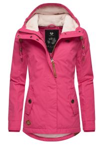Winterjacke Ragwear "Winterjacke Monade", Damen, Gr. L, pink (fuchsia24), Obermaterial: 65% Polyester PES. 35% Baumwolle CO. Obermaterial: Futter: 100% Polyester PES. 100% Polyester PES., Jacken Winterjacke