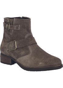 Stiefelette Josef Seibel "Kate 21, taupe", Damen, Gr. 39, grau (taupe), Obermaterial: 100% Rindsleder Leather cow., Schuhe Stiefelette