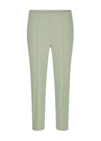 Stretch-Hose GOLDNER "7/8-Bengalinhose BELLA mit Biesen", Damen, Gr. 46, N-Gr, gr&uuml;n (graugr&uuml;n), Obermaterial: 67% Baumwolle CO. 28% Polyamid PA. 5% Elasthan EL., Hosen Stretch-Hose