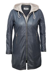 Lederjacke Maze "Ledermantel 42021316", Damen, Gr. 46, schwarz (navy), Obermaterial: 100% Lammleder LEL. Futter: 100% Baumwolle CO., Jacken Lederjacke