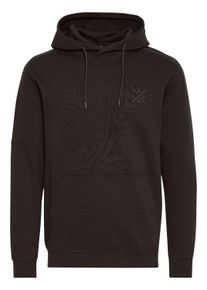 Kapuzenpullover INDICODE "Kapuzenpullover IDAlbine", Herren, Gr. M, schwarz, Web, Obermaterial: 60% Baumwolle CO. 40% Polyester PES., unifarben, Basic, normal, Pullover Kapuzenpullover