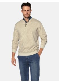 Sweatshirt Babista "Sweatshirt WERINO", Herren, Gr. XL, beige (beige gemustert), Obermaterial: 100% Baumwolle CO., Sweatshirts Sweatshirt