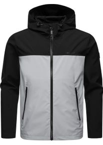 Softshelljacke Ragwear "Softshelljacke Shellwie Block", Herren, Gr. M, grau (light grau), Obermaterial: 100% Polyester PES. Obermaterial: Futter: 100% Polyester PES., Jacken Softshelljacke