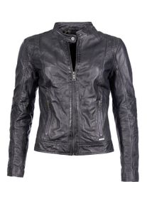 Lederjacke Maze "Lederjacke Marcie", Damen, Gr. M, grau, Obermaterial: 100% Lammleder LEL. Futter: 100% Polyester PES., Jacken Lederjacke