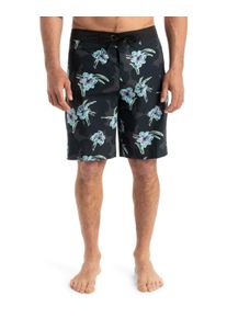 Boardshorts Quiksilver "Everyday Straight 20", Herren, Gr. 31SM, schwarz (schwarz fallen blossom), Obermaterial: 100% Microfaser;, Hosen Boardshorts