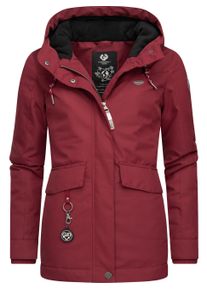 Wintermantel Ragwear "Winterjacke Jazmin Remake II Intl.", Damen, Gr. S, rot (wine rot22), Obermaterial: 100% Polyester Pol. recyc.. Obermaterial: Futter: 100% Polyester Pol. recyc.. 100% Polyester PES., M&auml;ntel Wintermantel