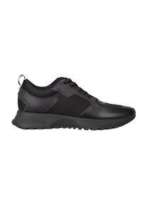 Sneaker BOSS "Sneaker Jonah Runn meth", Herren, Gr. 42, schwarz (schwarz (schwarz 009)), Obermaterial: 100% Polyester PES. Futter: 100% Polyester PES. 70% EVA EVA. 30% Gummi rubber., Schuhe Sneaker