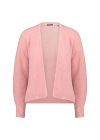 Cardigan Zero "Cardigan offener Style", Damen, Gr. M, rosa (rose melange), Obermaterial: 70% Polyester PES. 15% Polyamid PA. 8% Polyacryl PAN. 5% Wolle mw. 2% Elasthan EL., Strickjacken Cardigan