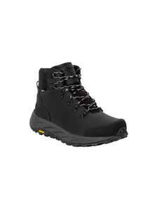 Wanderschuh Jack Wolfskin "TERRAQUEST X TEXAPORE MID M", Herren, Gr. 40, grau (phantom), Leder, Textil, Schuhe Wanderschuh, wasserdicht, Trekkingschuh